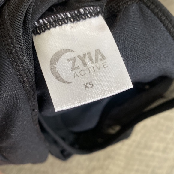 ZYIA ACTIVE black sports bra XS “one more rep” ZYIA black top - Picture 5 of 8